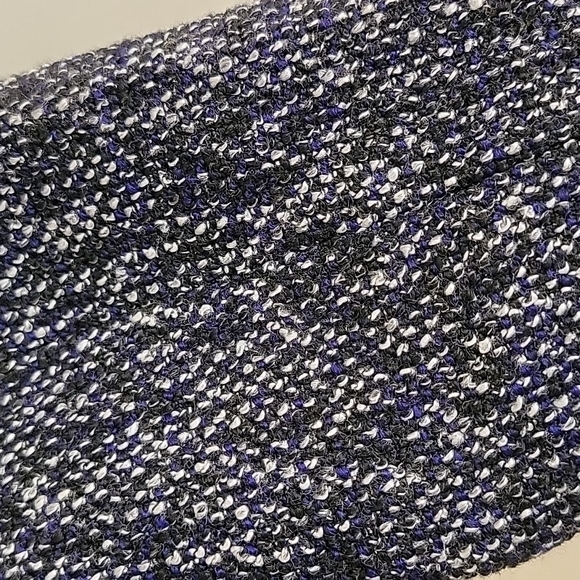 NWT BCBGeneration Black, Purple & White Tweed Wool Pea Coat Size: S - Picture 12 of 15